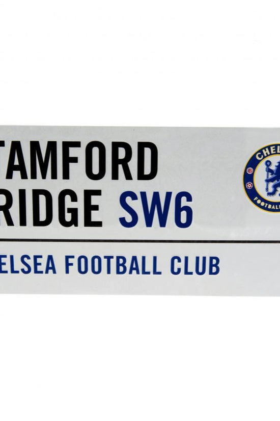 Chelsea FC White Street Sign