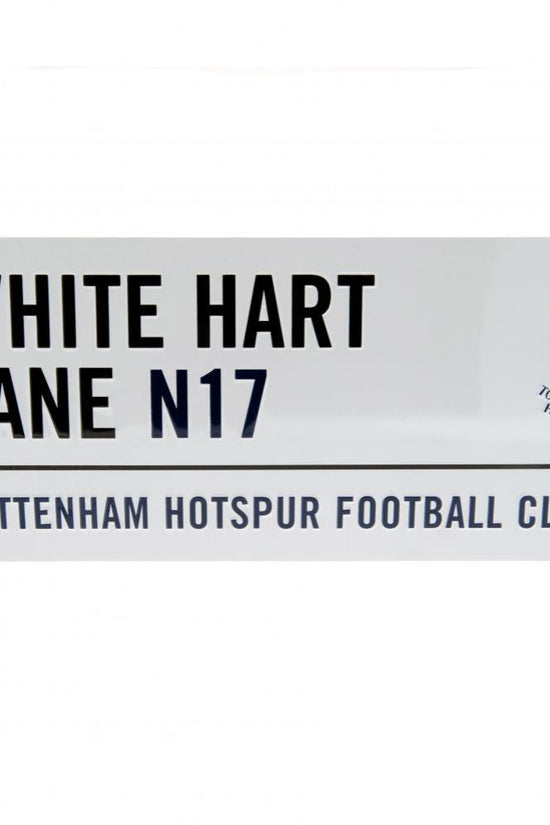 Tottenham Hotspur FC White Street Sign