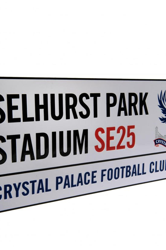 Crystal Palace FC White Street Sign