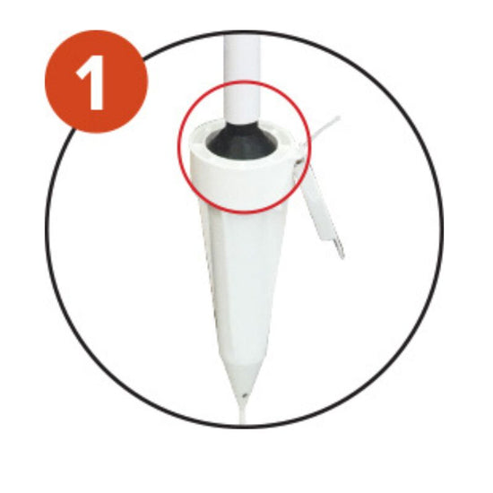 Cazna Gold Corner Flags - Set of 4