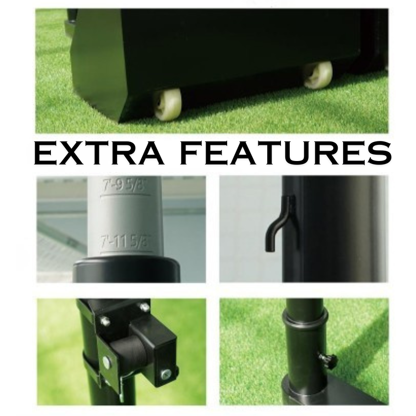 Cazna Portable V200 Adjustable Volleyball Posts