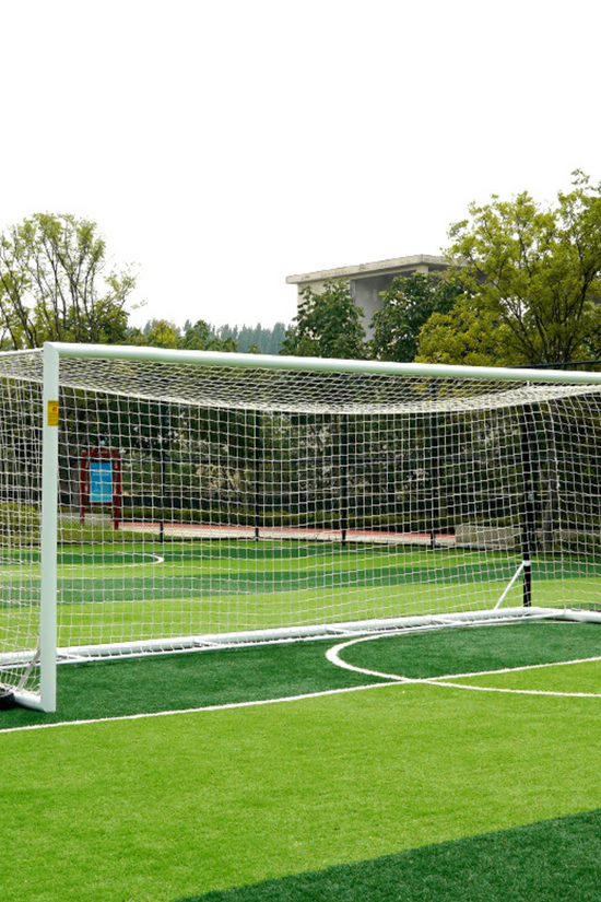 7.3m x 2.4m Cazna ALU110 Freestanding Stadium Box Soccer Goal (Full Size)
