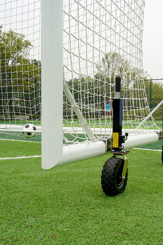 7.3m x 2.4m Cazna ALU110 Freestanding Stadium Box Soccer Goal (Full Size)