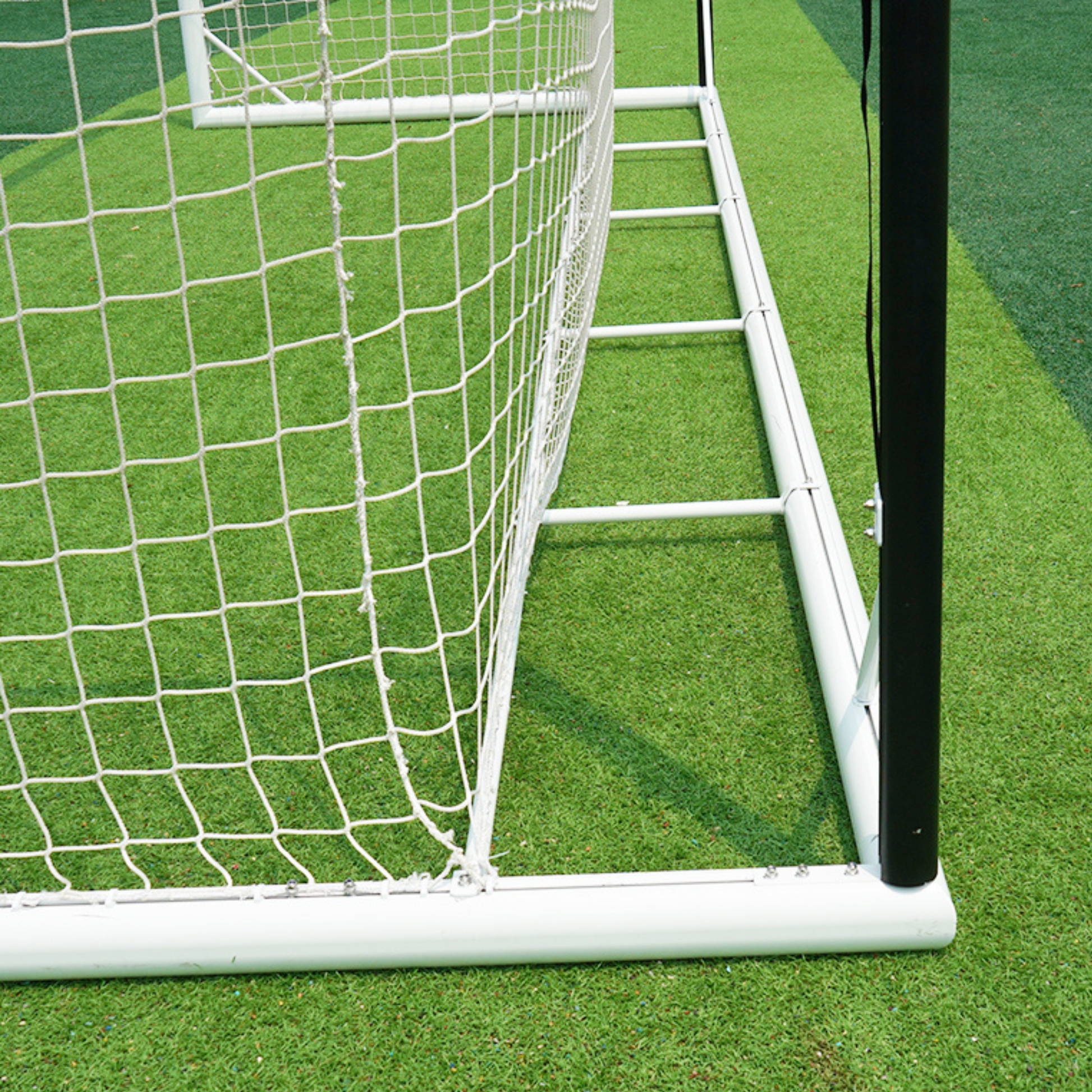 7.3m x 2.4m Cazna ALU110 Freestanding Stadium Box Soccer Goal (Full Size)