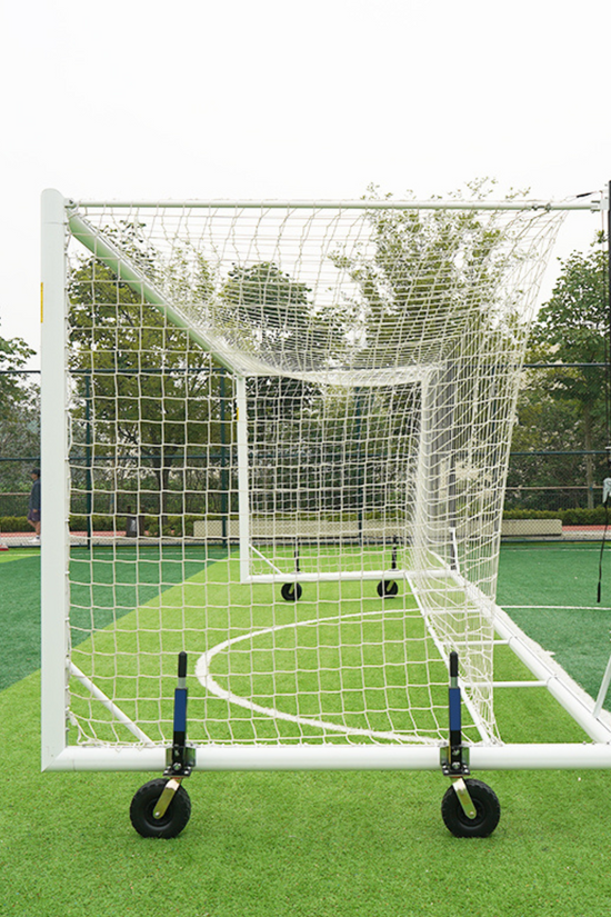 7.3m x 2.4m Cazna ALU110 Freestanding Stadium Box Soccer Goal (Full Size)