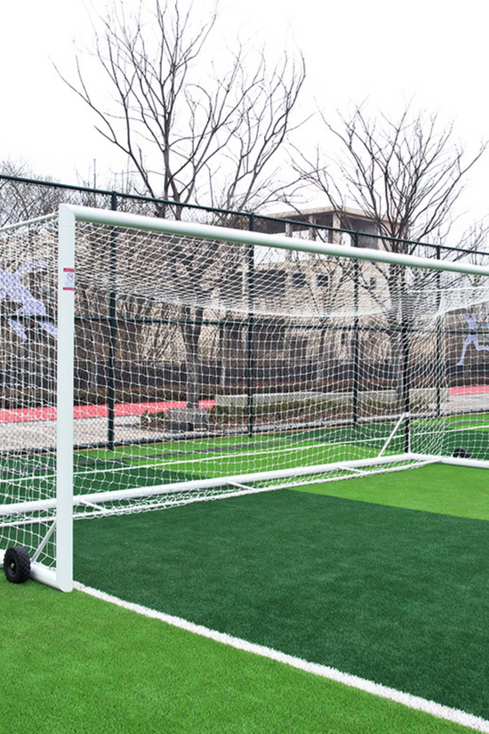 7.3m x 2.4m Cazna ALU110 Freestanding Stadium Box Soccer Goal (Full Size)
