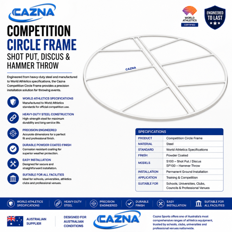Cazna Competition Discus / Shot Put / Hammer Circle Frame