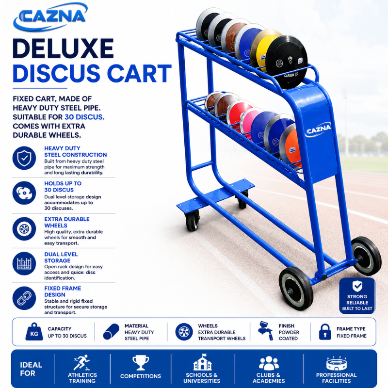 Cazna Deluxe Discus Cart - Holds 30