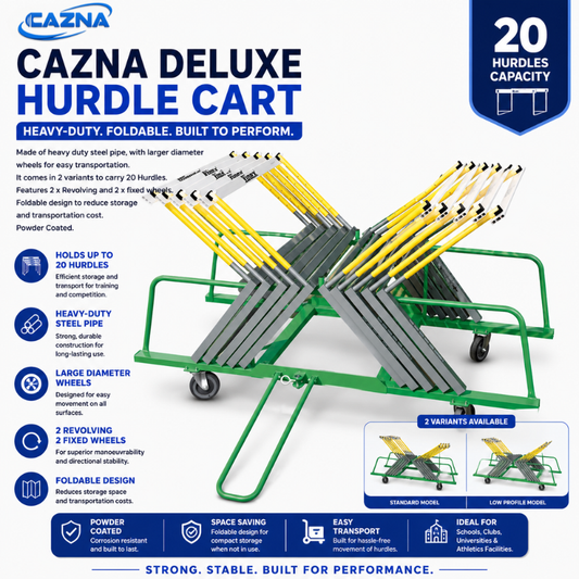 Cazna Deluxe Hurdle Cart - Holds 20