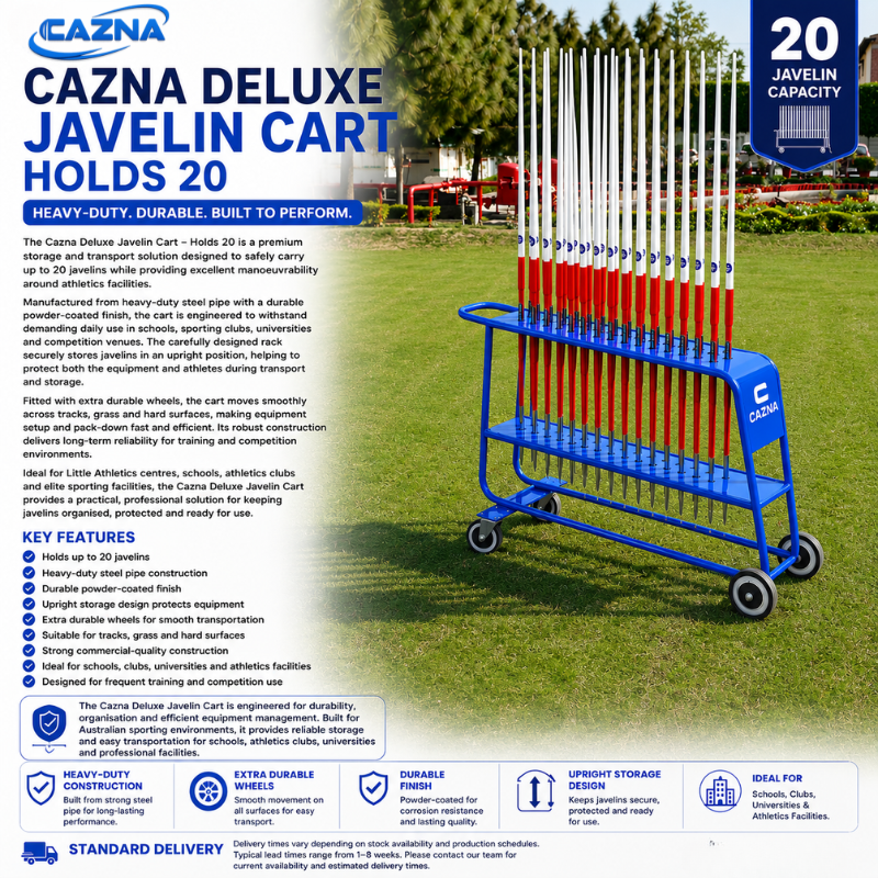 Cazna Deluxe Javelin Cart – Holds 20