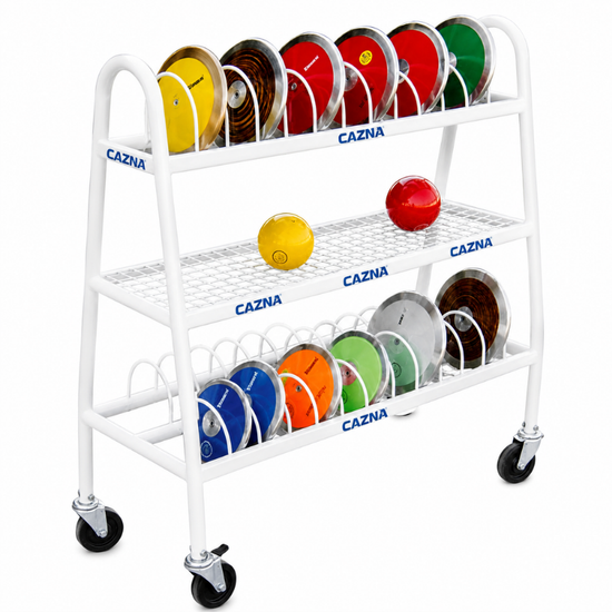 Cazna Discus / Shot Cart – Holds 30 Discus & 12 Shots