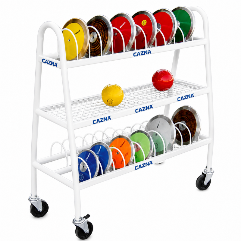 Cazna Discus / Shot Cart – Holds 30 Discus & 12 Shots