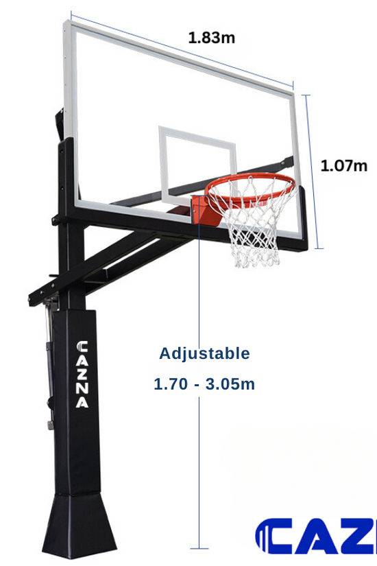 Cazna S200 basketball tower - inground
