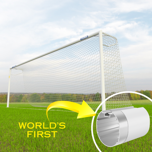 3.7m x 1.8m Cazna Socketed Soccer Goal