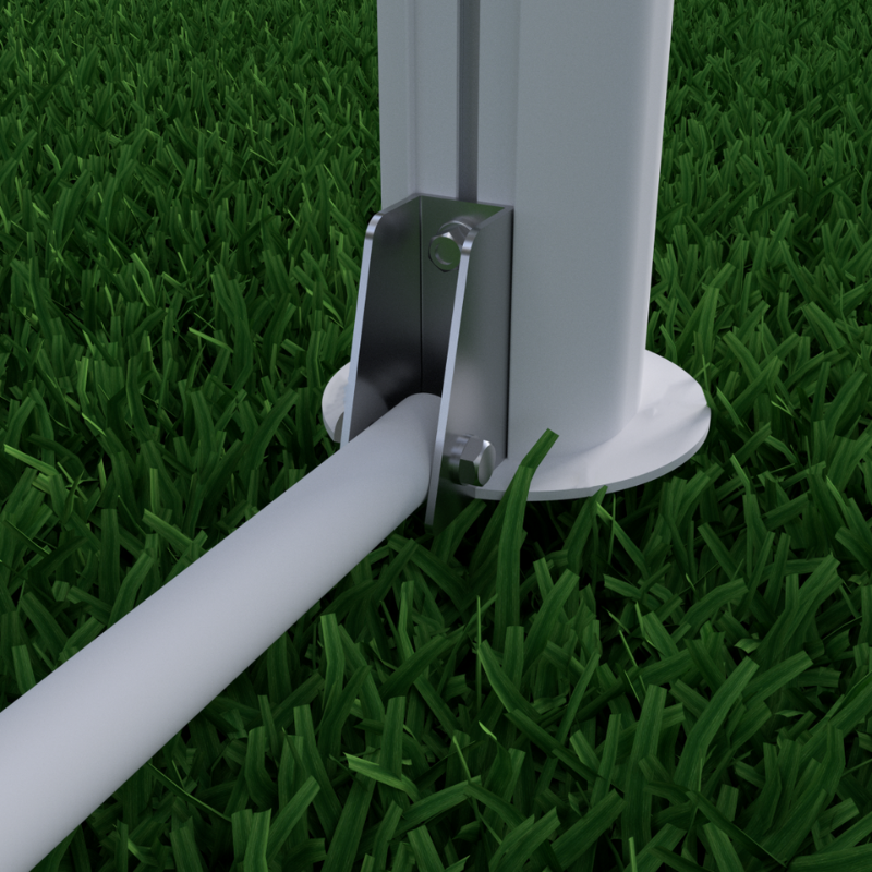 7.3m x 2.4m ALU110 Club Stadium Football Goal (FIFA APPROVED)
