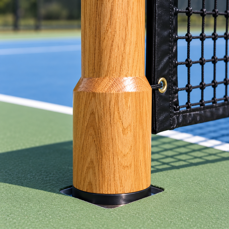 Cazna Timber Tennis Posts – Wimbledon Spec