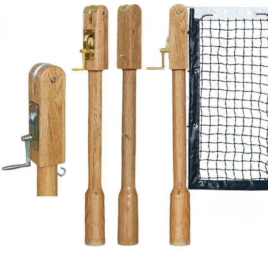 Cazna Timber Tennis Posts – Wimbledon Spec