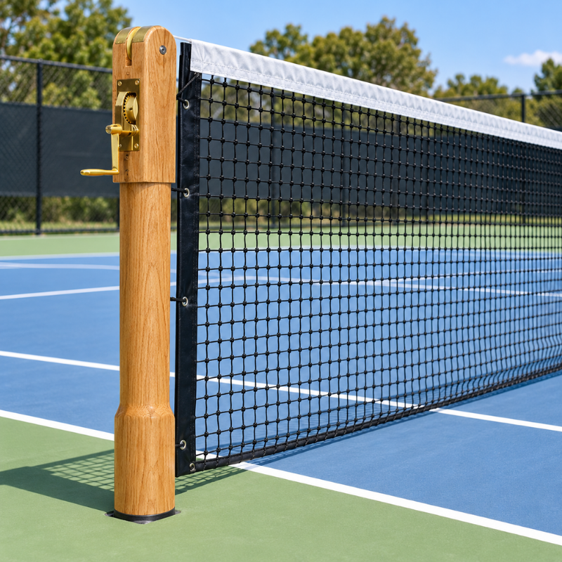 Cazna Timber Tennis Posts – Wimbledon Spec