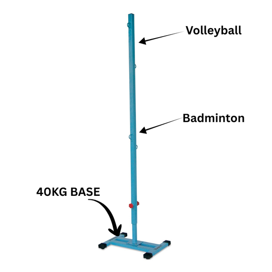 Cazna Volleyball / Badminton Freestanding Multi Post