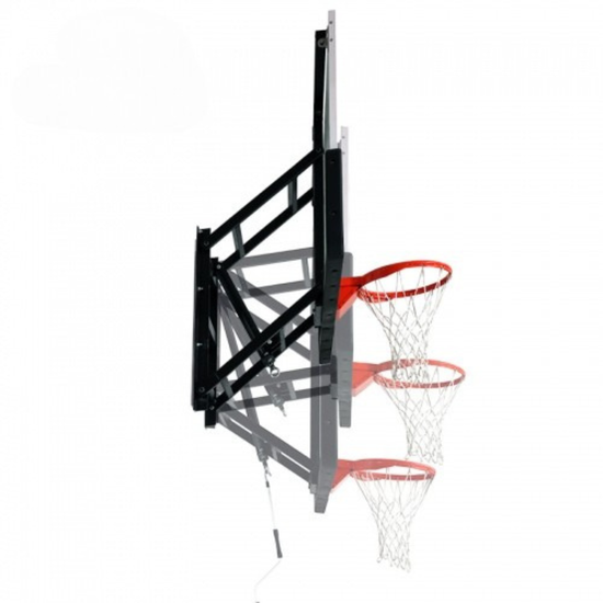 Cazna Wall Mounted Adjustable 3 Basketball System