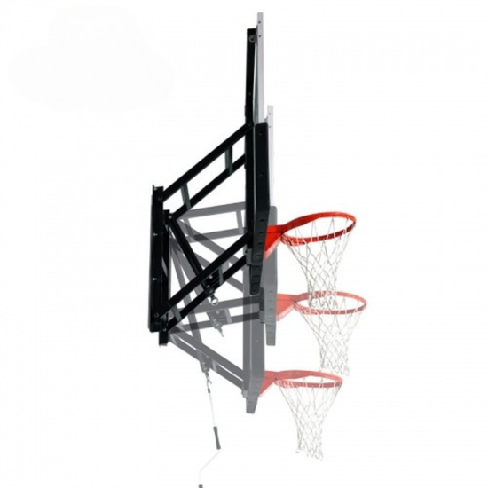 Cazna Wall Mounted Adjustable 5 Basketball System