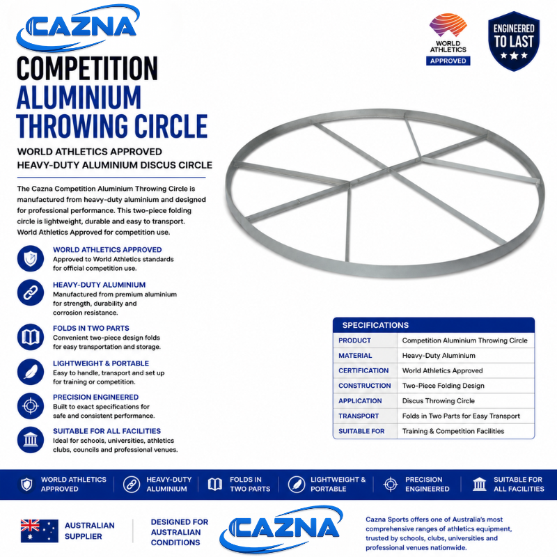 Cazna Competition Aluminium Throwing Circle – Shot Put / Hammer