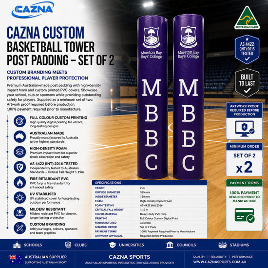 Cazna Custom Basketball Tower Post Padding – Set of 2