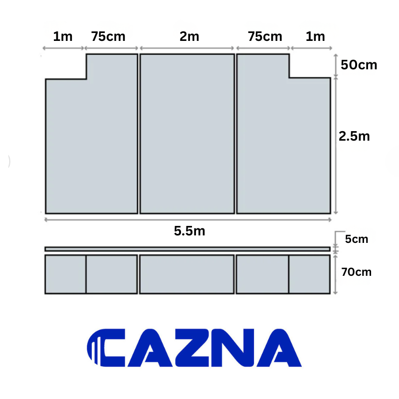 Cazna High Jump Landing Areas – 5.5m x 3.0m x 0.7m
