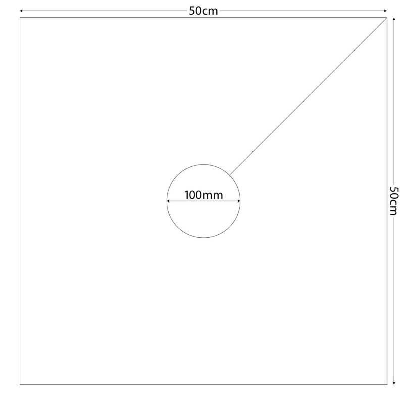 Cazna -  Oversize Square Post Padding – Set of 4 / Internal cut out 100mm