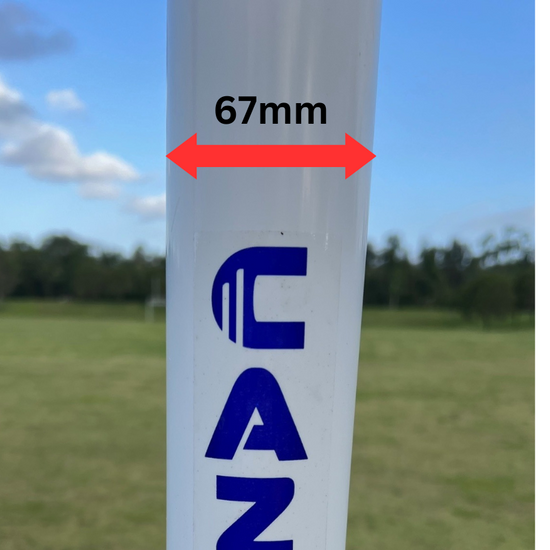 1.8m x 1.2m Cazna UPVC Soccer Goal Post