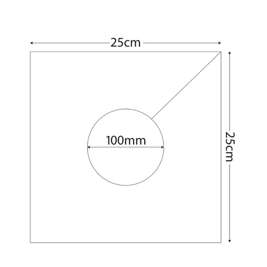 Cazna Premier - Square Post Padding – 100 mm Internal Cut-Out
