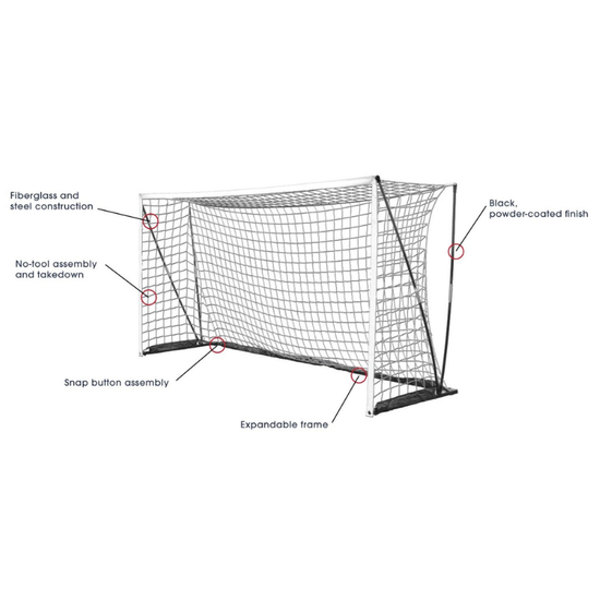 1.8m x 1.2m Cazna ProFlex Portable Soccer Goal