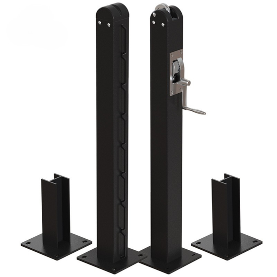 Cazna Steel Surface Mounted Pickleball Post