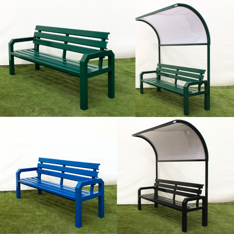 Cazna Tennis Court Aluminium Benches