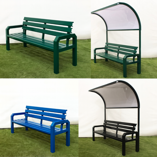 Cazna Tennis Court Aluminium Benches