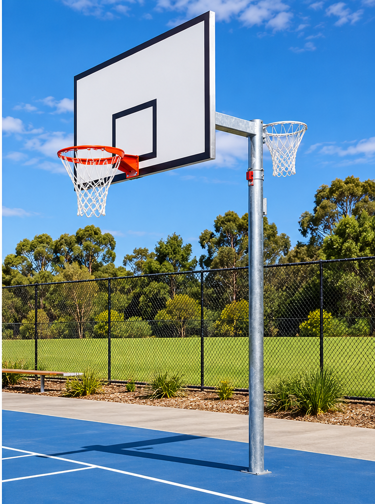 Cazna Reversible Basketball/Netball Tower - Height Adjustable