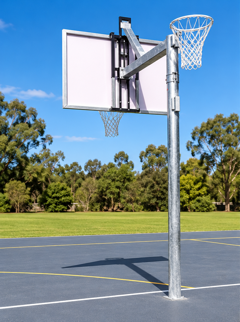 Cazna Reversible Basketball/Netball Tower - Height Adjustable