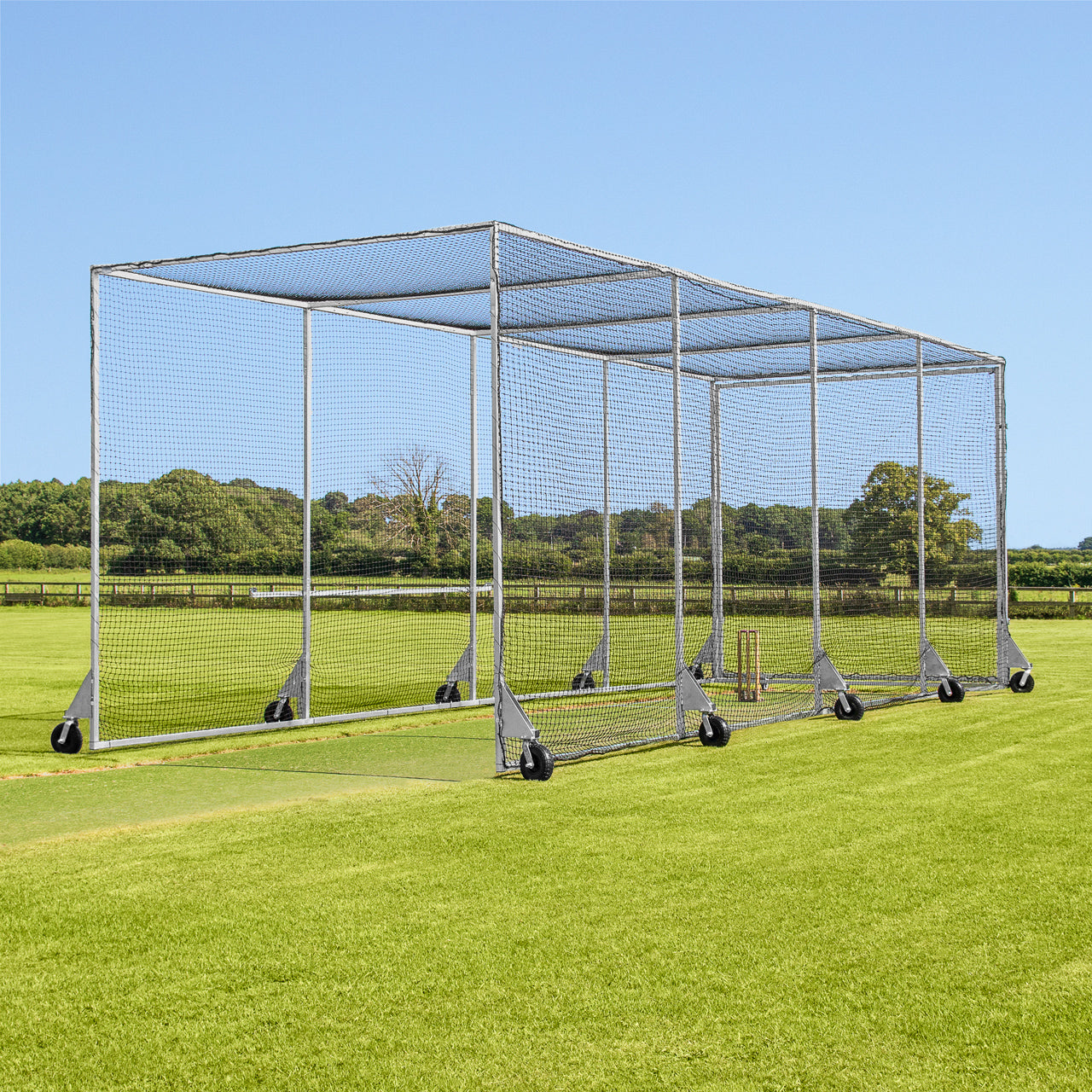Cazna Mobile Cricket Batting Cage - 360° Mobility