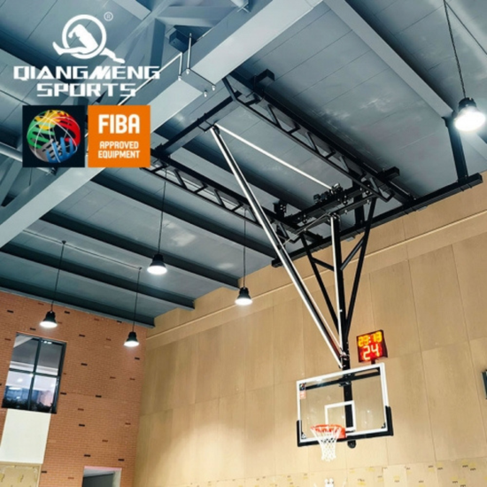 FIBA Certified Ceiling Suspended Backstop