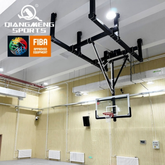 FIBA Certified Ceiling Suspended Backstop