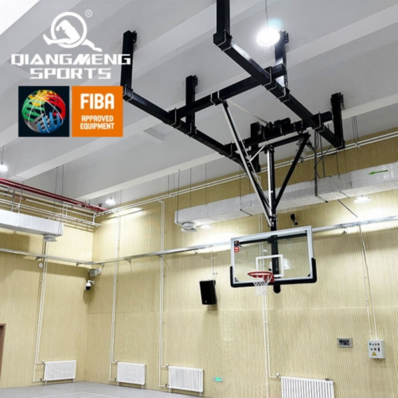 FIBA Certified Ceiling Suspended Backstop