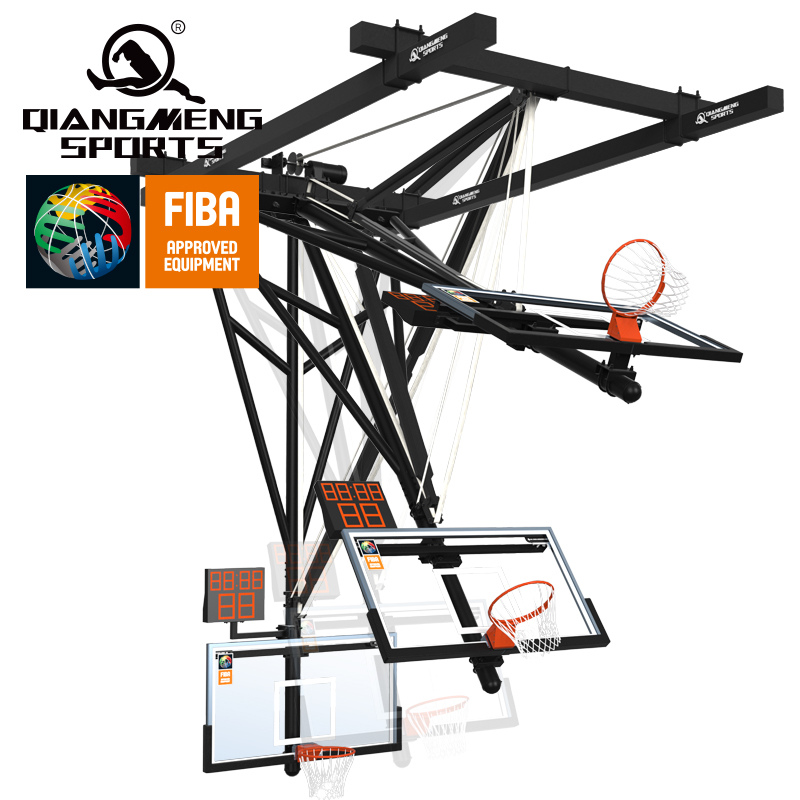FIBA Certified Ceiling Suspended Backstop