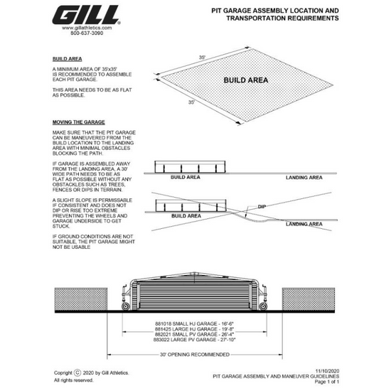 Gill Landing Pit Sheds