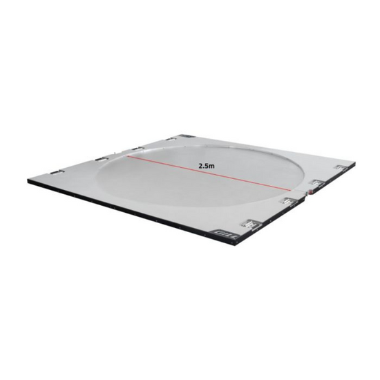 Portable Discus Circle Platform