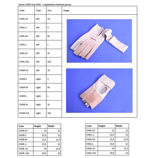 Polanik Competition Hammer Gloves