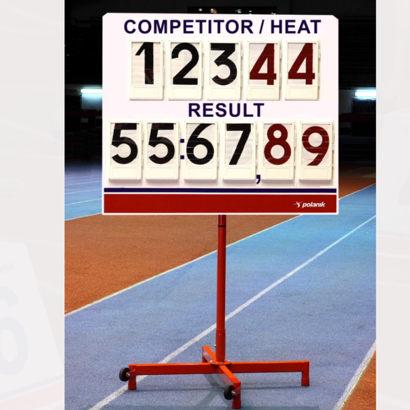 Polanik track events result board