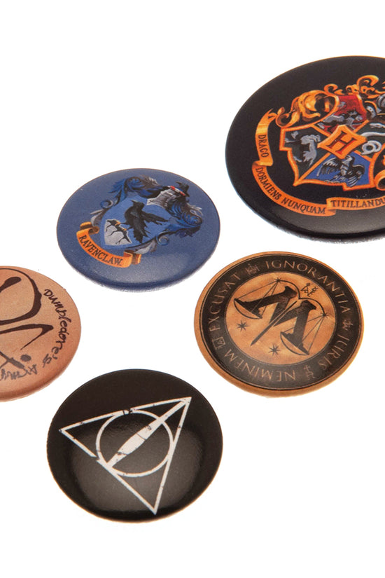 Harry Potter Button Badge Set Hogwarts 1