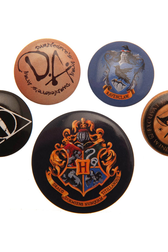 Harry Potter Button Badge Set Hogwarts
