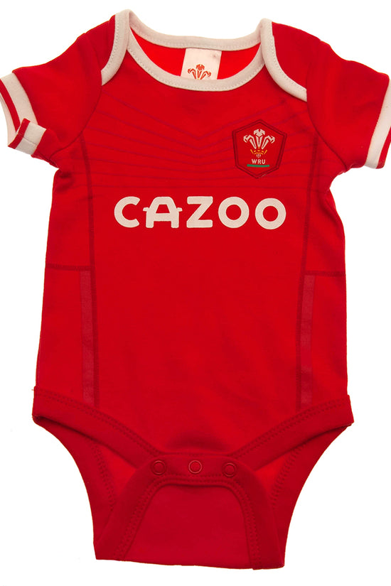 Wales RU 2 Pack Bodysuit 3-6 Mths PC