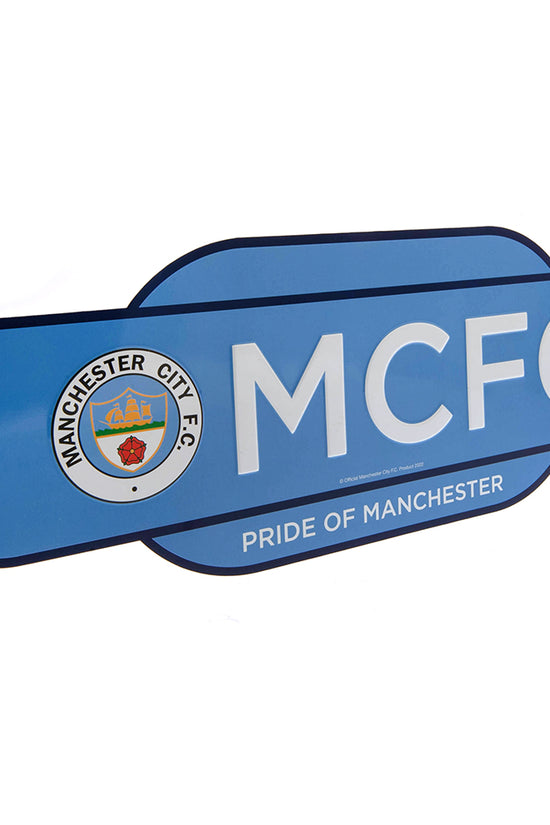 Manchester City FC Colour Retro Sign 1